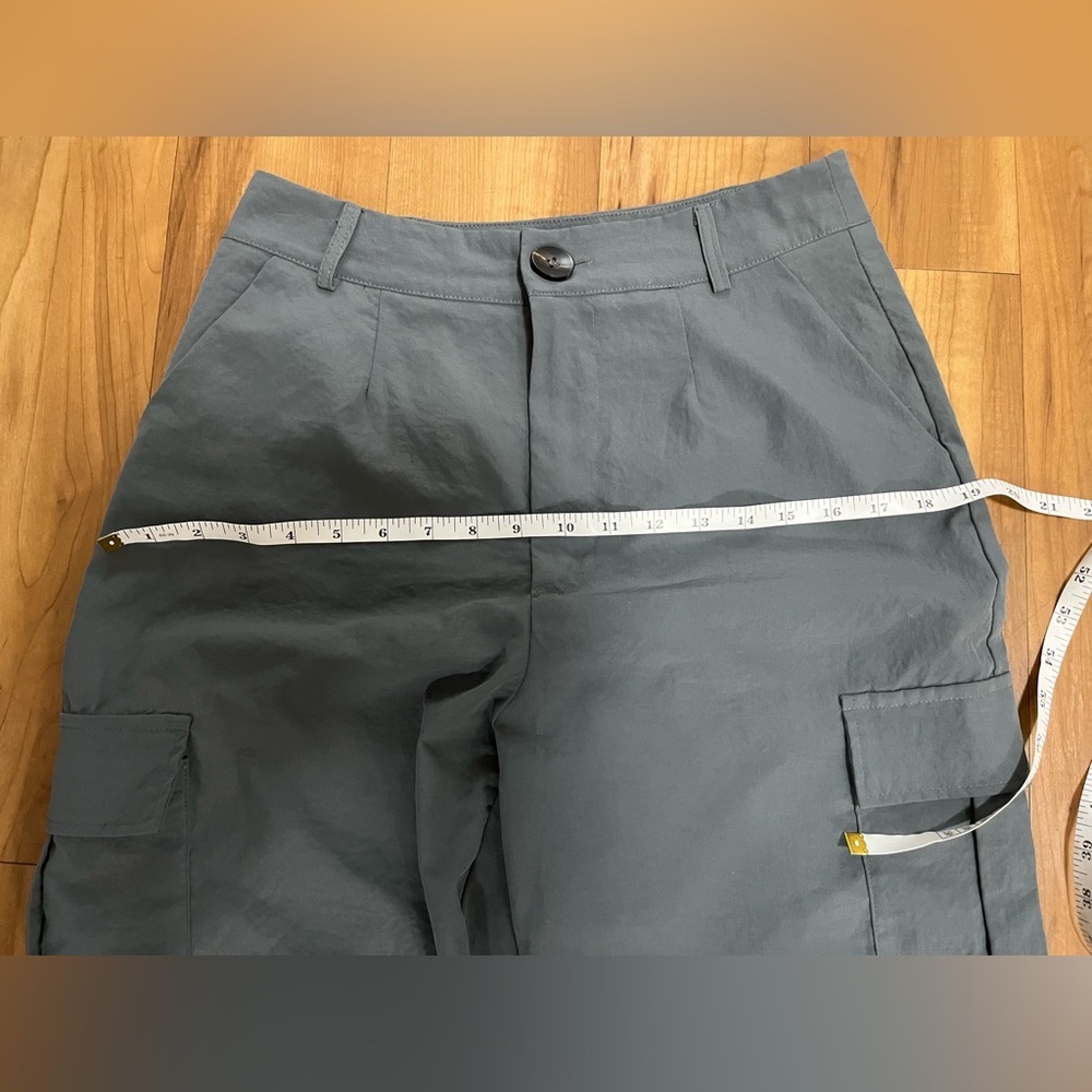 SHEIN Gray Cargo Pants Women’s Size M Utility Straight Leg - Picture 8 of 11